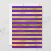 Starry Night Pursuit Watercolor Imitats Gold Scool Einladung (Rückseite)