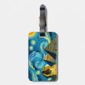 Starry Night Pyramids Sphinx Ägypten Gepäckanhänger (Rückseite vertikal)