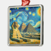 Starry Night Pyramids Sphinx Ägypten Ornament Aus Metall (Links)