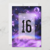 Starry Night Rainbow Fantasy Sweet 16 Birthday Einladung (Vorderseite)