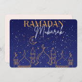 Starry Night Ramadan Mubarak Ramadan Grußkarte Einladung (Vorne/Hinten)