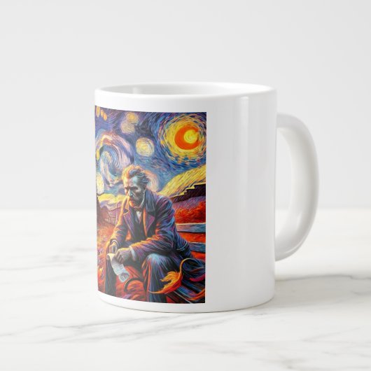 Starry Night Reflection Tasse - Design vom 14. Okt (Vorderseite Rechts)