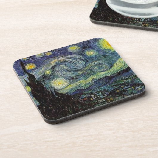 Starry night Rhone von Van Gogh Untersetzer (Linke Seite)