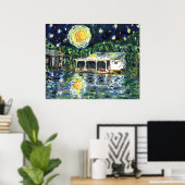 Starry Night River Camp Poster (Heimbüro)