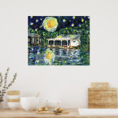 Starry Night River Camp Poster (Küche)