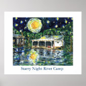 Starry Night River Camp Poster (Vorne)