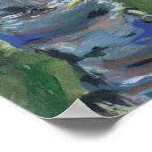 Starry Night Riverboat Poster (Ecke)