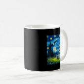 Starry Night Robot Funny Painting Art Meme Kids Me Kaffeetasse (VorderseiteRechts)