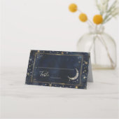 Starry Night Romance Wedding Platzkarte (Vorderseite)