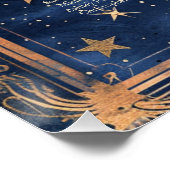 Starry Night Romance Wedding Seating Chart (Ecke)