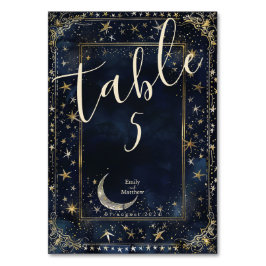 Starry Night Romance Wedding Tischnummer