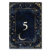 Starry Night Romance Wedding Tischnummer (Rückseite)