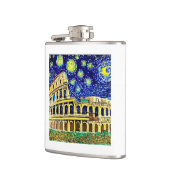 Starry Night Rome Italien Flachmann (Links)