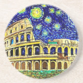 Starry Night Rome Italien Getränkeuntersetzer (Vorne)
