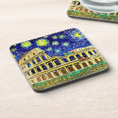 Starry Night Rome Italien Getränkeuntersetzer (Linke Seite)