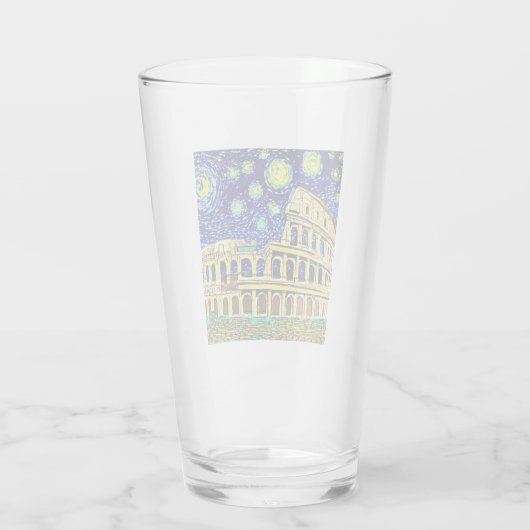 Starry Night Rome Italien Glas (Rückseite)