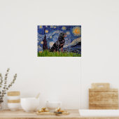 Starry Night - Rottweiler (#6) Poster (Küche)