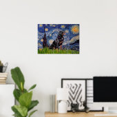 Starry Night - Rottweiler (#6) Poster (Heimbüro)