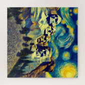 Starry Night Rushmore South Dakota Puzzle (Horizontal)