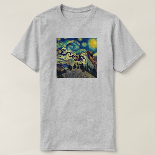 Starry Night Rushmore South Dakota T-Shirt (Design vorne)