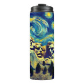 Starry Night Rushmore South Dakota Thermosbecher (Vorderseite)