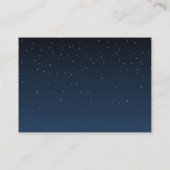 Starry Night Rustic Wedding Bucket List Ideen Kart Begleitkarte (Rückseite)
