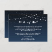 Starry Night Rustic Wedding Registrierungskarte RSVP Karte (Vorne/Hinten)