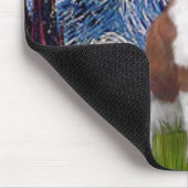 Starry Night - Saint Bernard Mousepad (Ecke)