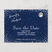 Starry Night Save the Date Ankündigungspostkarte (Vorderseite)