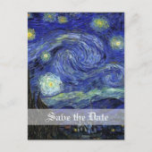 Starry Night, Save the Date Ankündigungspostkarte (Vorderseite)