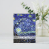Starry Night, Save the Date Ankündigungspostkarte (Stehend Vorderseite)
