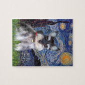 Starry Night - Schnauzer Welpe #10 Puzzle (Horizontal)