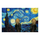 Starry Night Scream.Glossy Poster (Vorderseite)