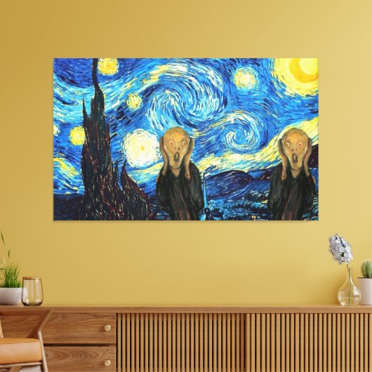 Starry Night Screening Twins Leinwanddruck (Insitu (Wohnzimmer))