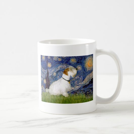 Starry Night - Sealyham Terrier (L) Kaffeetasse (Rechts)