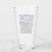 Starry Night Seattle Washington Glas (Rückseite)