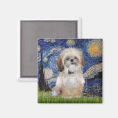 Starry Night - Shih Tzu (P) Magnet (Vorderseite/Rückseite)
