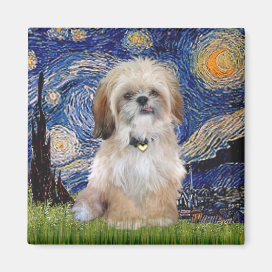 Starry Night - Shih Tzu (P) Magnet (Vorne)