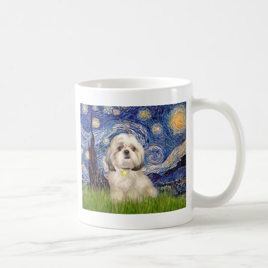 Starry Night - Shih Tzu (Y) Kaffeetasse (Rechts)