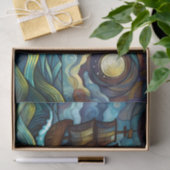 Starry Night Ship Decoupage Seidenpapier (Geschenk)