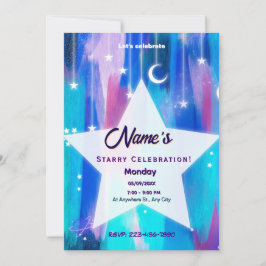 Starry Night Shooting Star Einladung