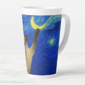 Starry Night Siamese Cat Moon Milchtasse (Rechte Ecke)