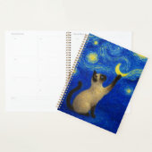 Starry Night Siamese Cat Moon  Planer (Anzeige)