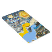 Starry Night Sie sind ein Niedlicher Star Dinos Ma Magnet (Rechte Seite)