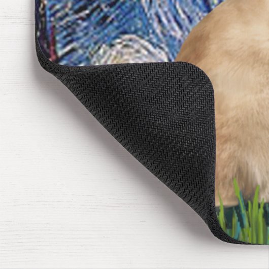Starry Night - Siegel Point Siamese cat Mousepad (Ecke)