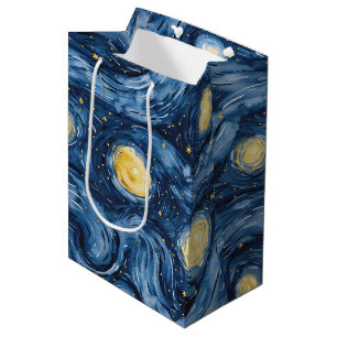 Starry Night Skies Baby Dusche Mittlere Geschenktüte