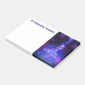 Starry Night Sky Blue Saphire Post-it Klebezettel (angewinkelt)