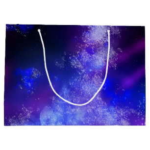 Starry Night Sky Blue Sapphire Geburtstagsgeschenk Große Geschenktüte