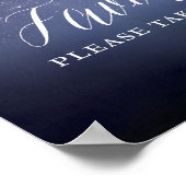 Starry Night Sky Celestial Star Lieblingsunterschr Poster (Ecke)