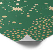 Starry Night Sky Celestial Wedding Welcome Sign Poster (Ecke)